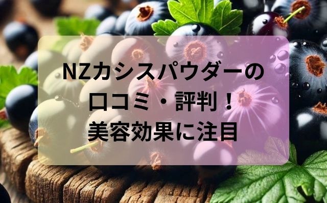 NZカシスパウダーの口コミ・評判を紹介！目の疲れ軽減と美容効果に注目