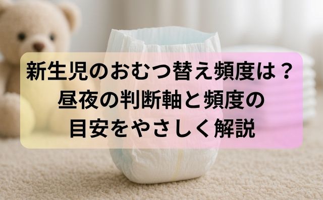 新生児のおむつ替え頻度は？昼夜の判断軸と頻度の目安をやさしく解説