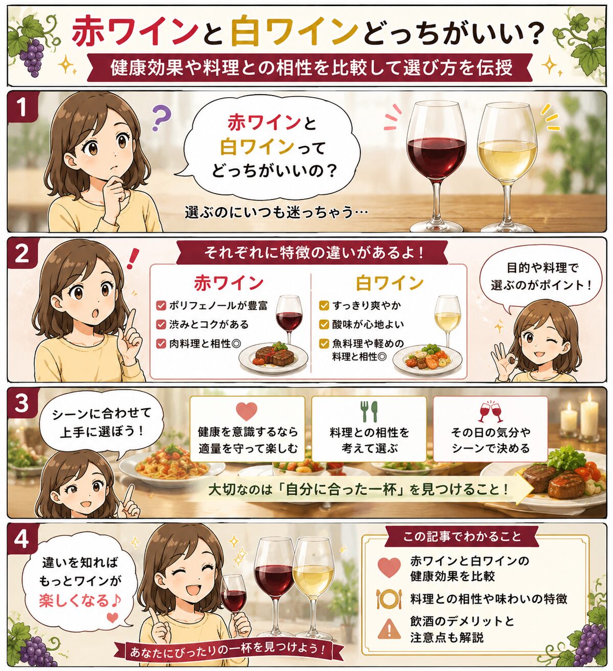 この記事の紹介をする4コマ漫画