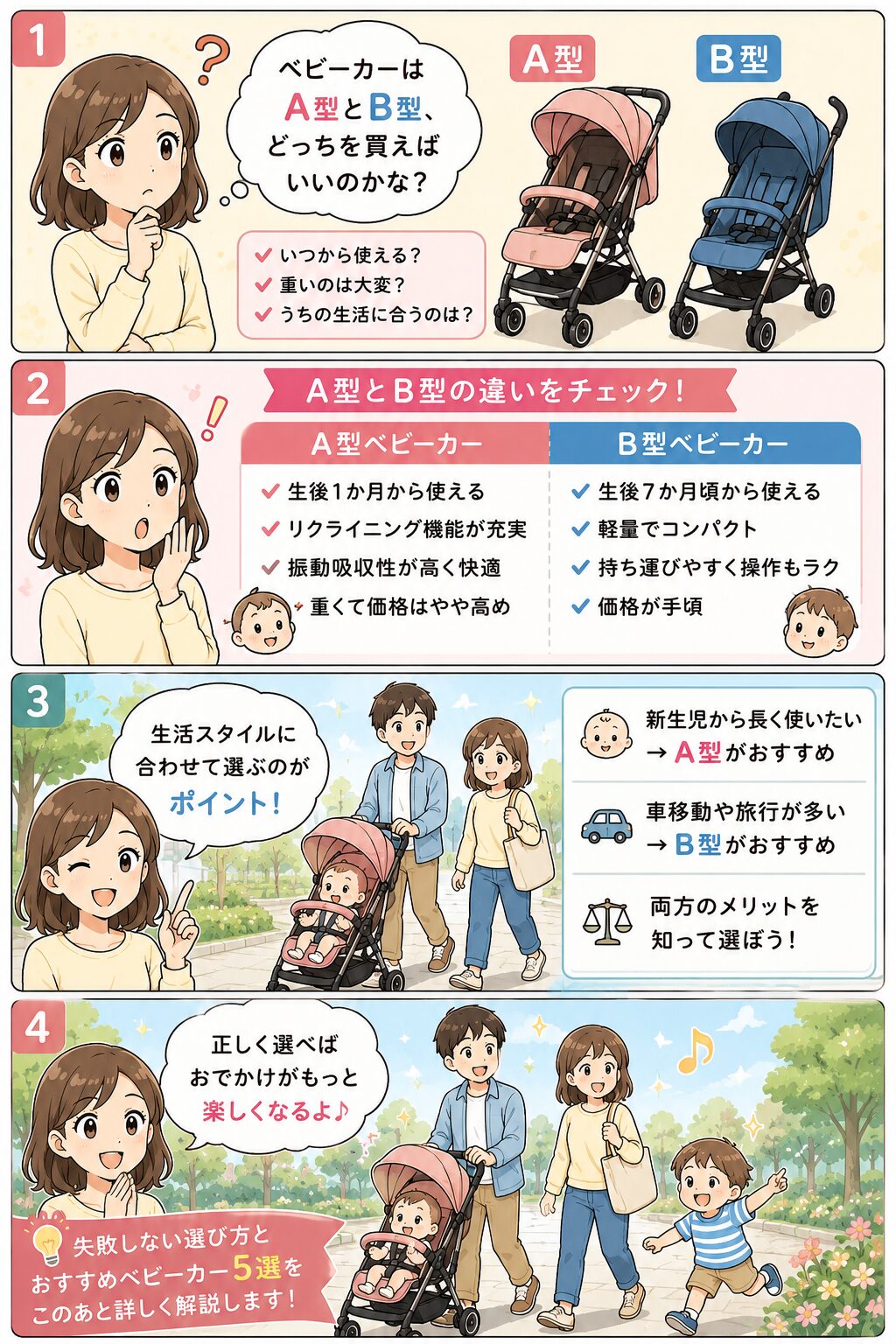 この記事の紹介をする4コマ漫画
