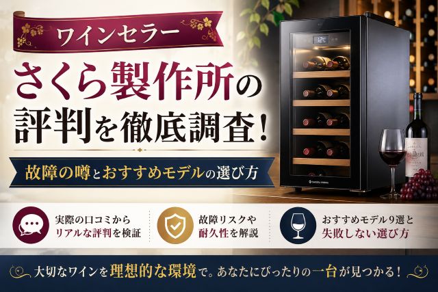 ワインセラー さくら製作所の評判を徹底調査！故障の噂とおすすめモデルの選び方