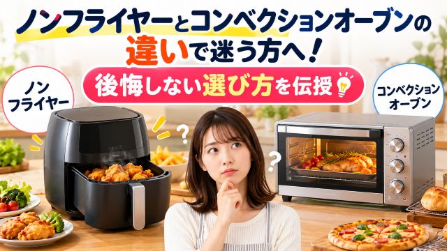 ノンフライヤーとコンベクションオーブンの違いで迷う方へ！後悔しない選び方を伝授